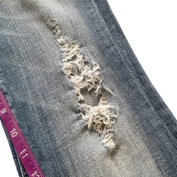 Vigoss Jeans Women's Sz 5/6 28 The Miami Boot Bootcut Distressed Grunge Low Rise - Picture 11 of 16